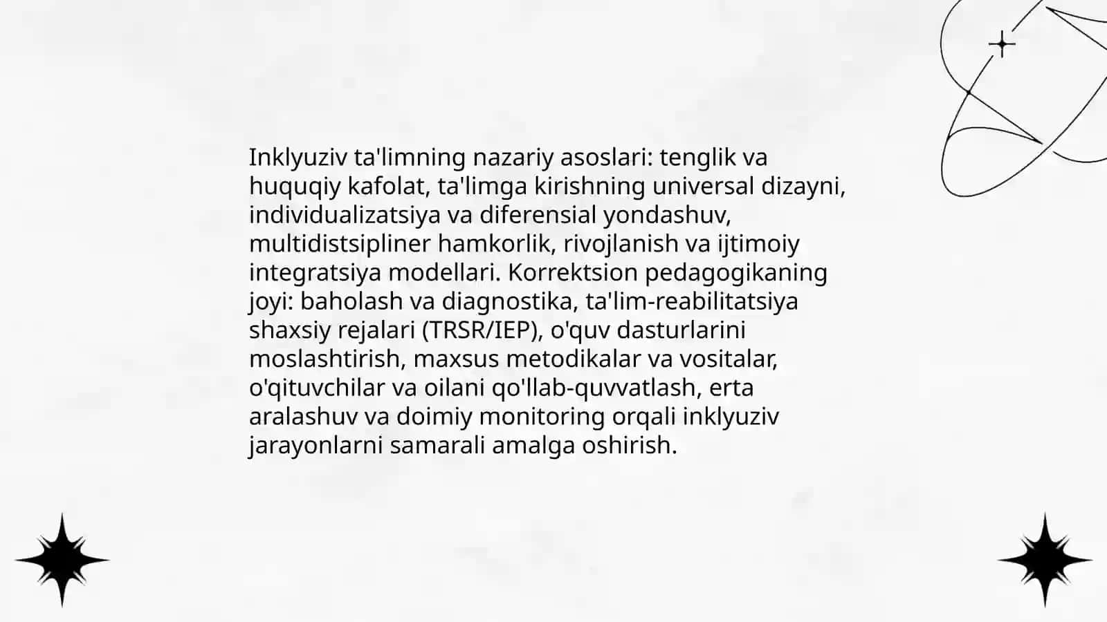 Inklyuziv ta' limda korreksion pedagogikaning oʻrni va roli 3