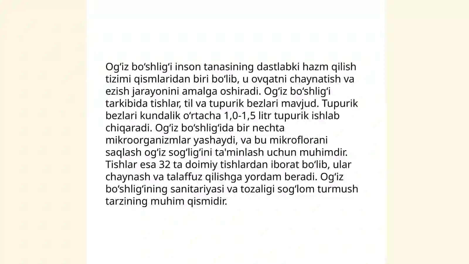 Ovqat hazm qilish azolari 3