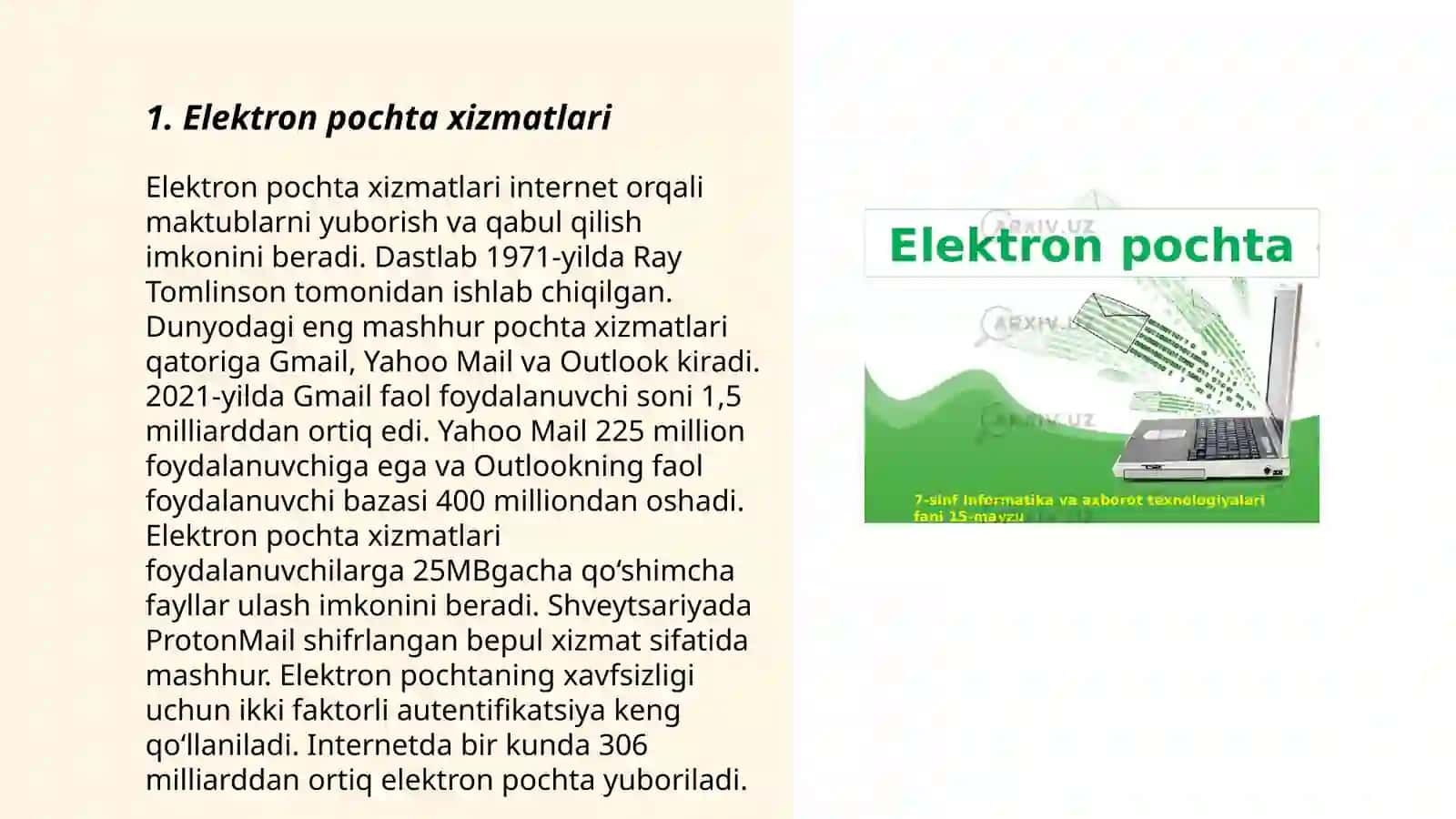 Elektron pochta xizmatlari 3