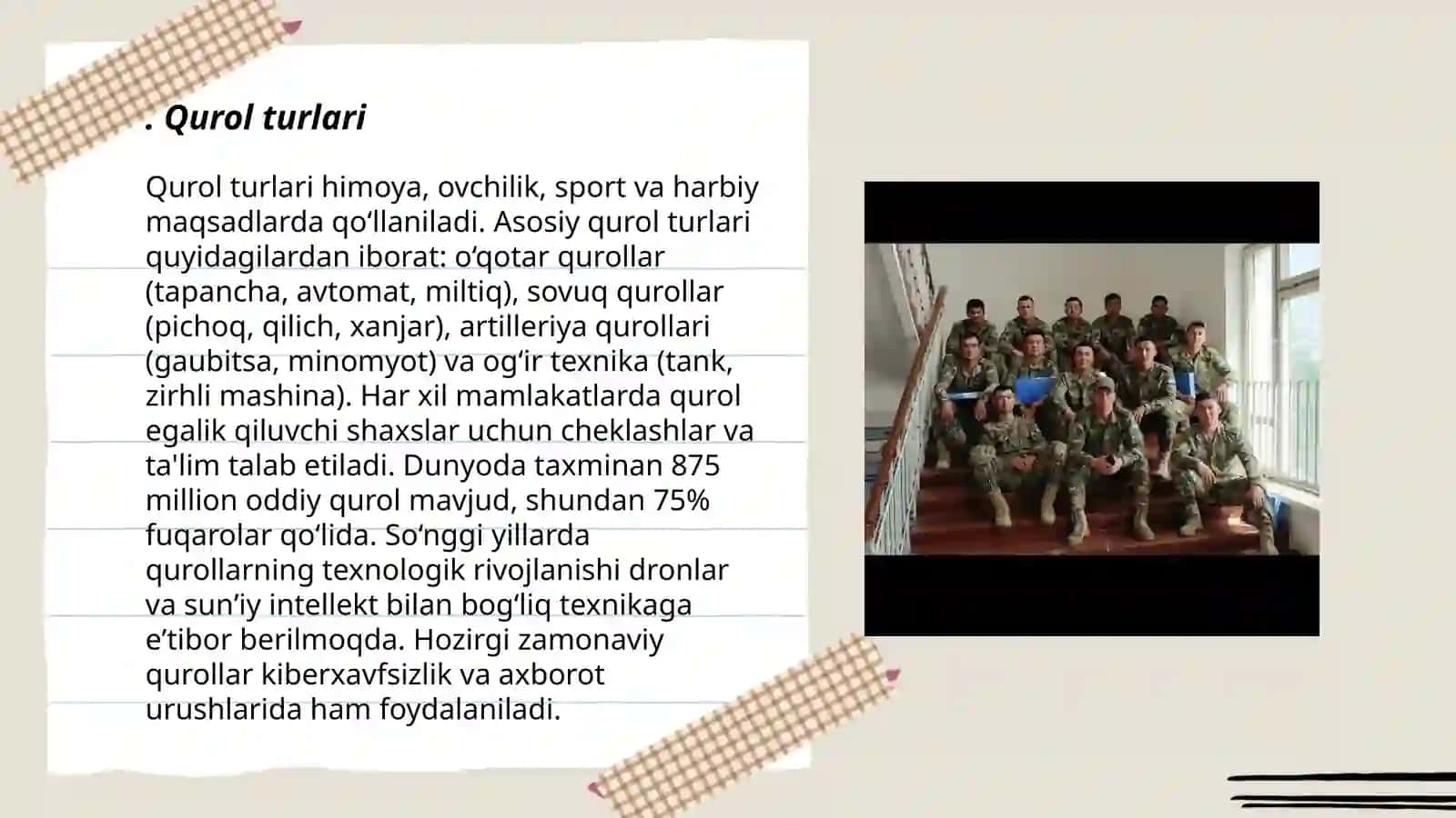 Quroldan otish asoslari va qoidalari mavzuni o'rganib kelish 3
