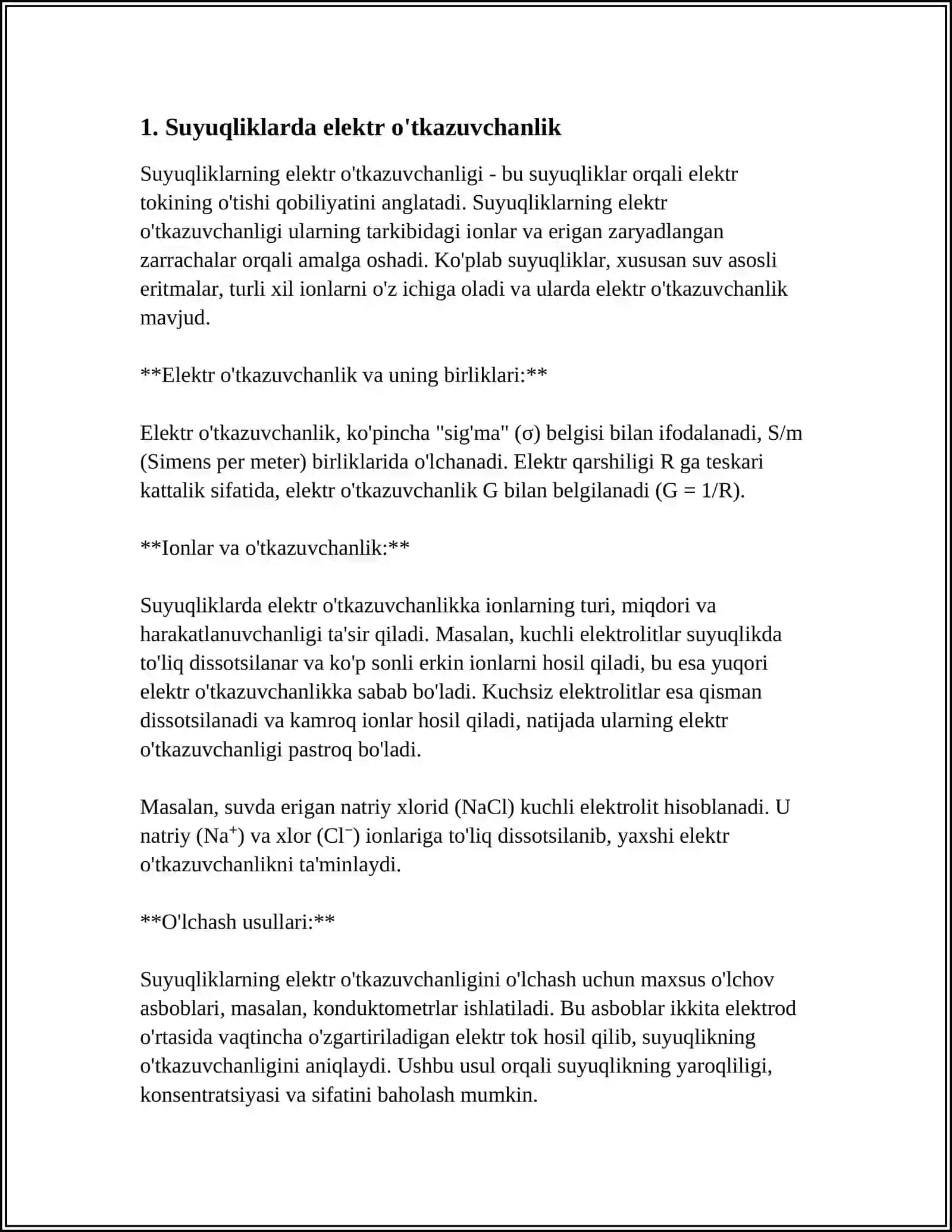 SUYUQLIKLARDA ELEKTR TOKI 3