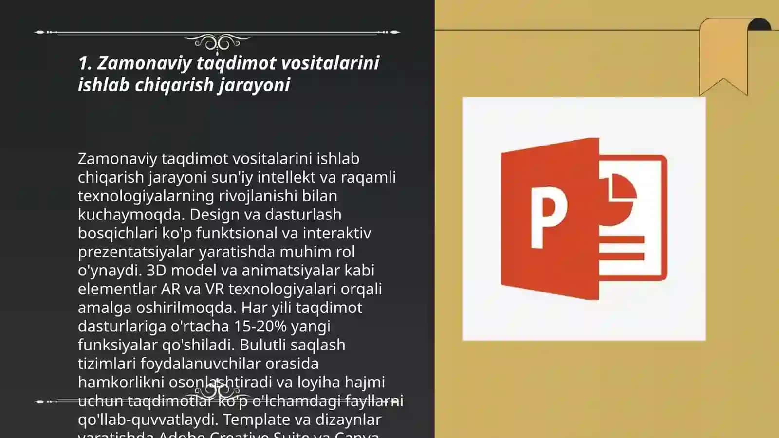 Zamonaviy taqdimot vositalarni ishlab chiqarishning qiyosiy tahlili 3