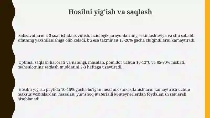 Koʻkat sabzavot ekinlarini yetishtirish texnologiyasi 3