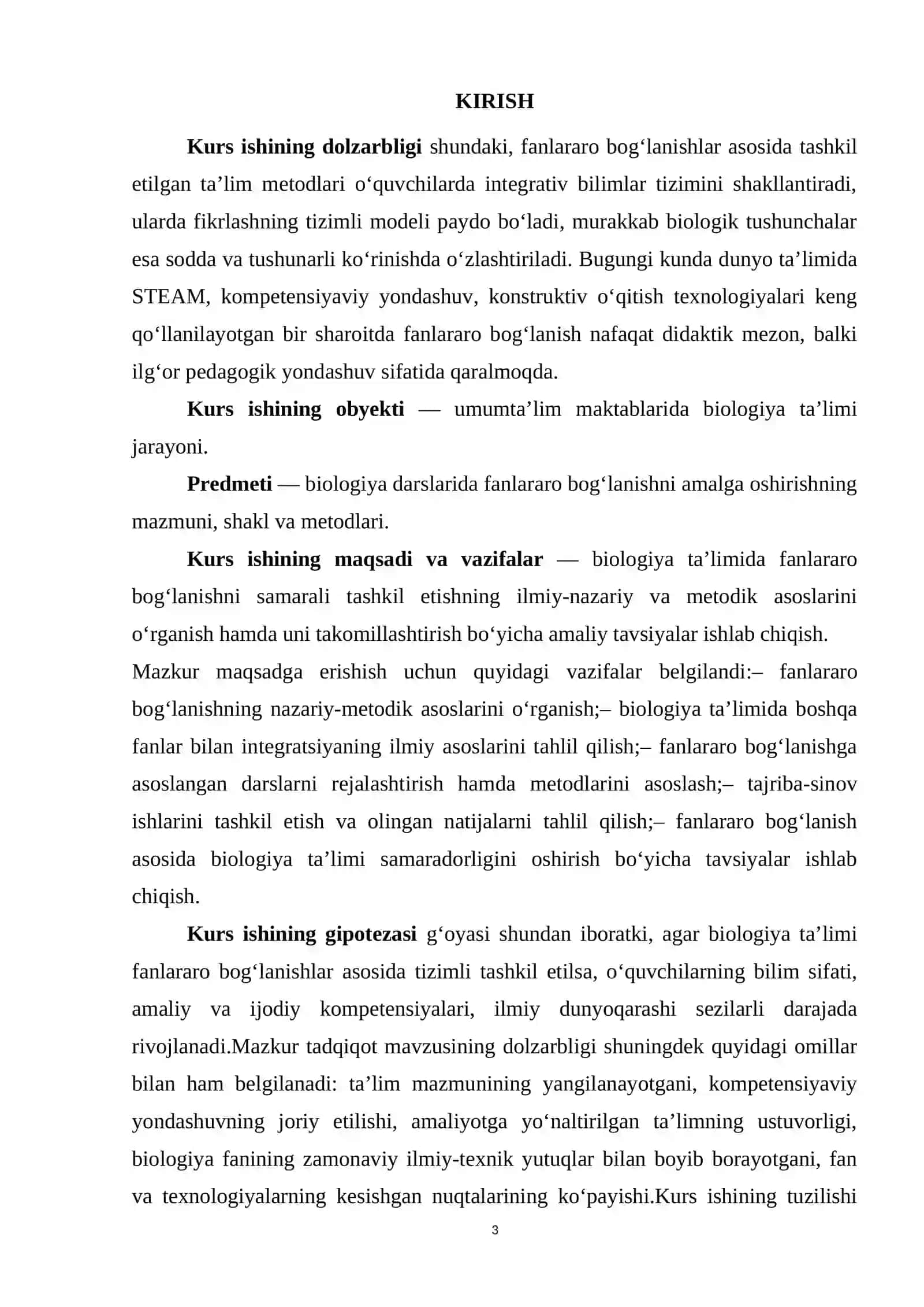Abdullayeva Munisaxon Jaxongir qizining 4-kurs. Biologiya yo‘nalishi 3