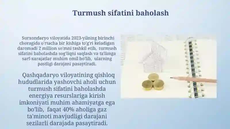Turmush sifatini baholash 3