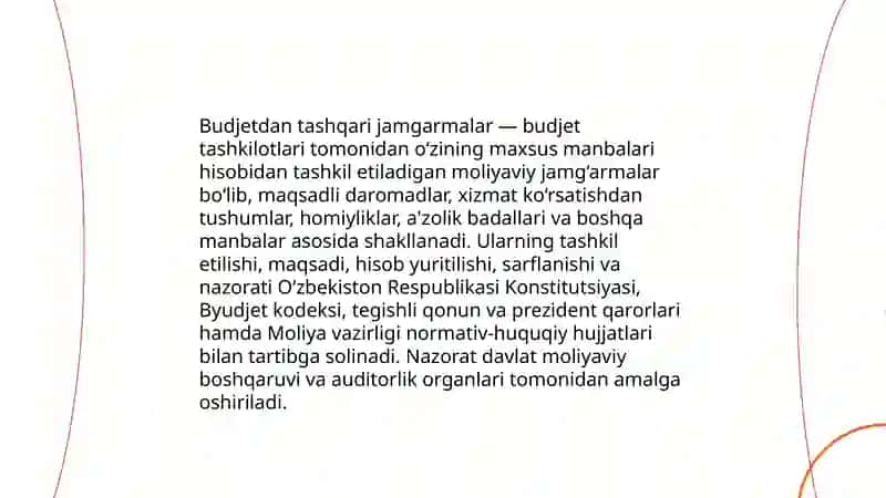 Budjetdan tashqari jamgarmalar 3