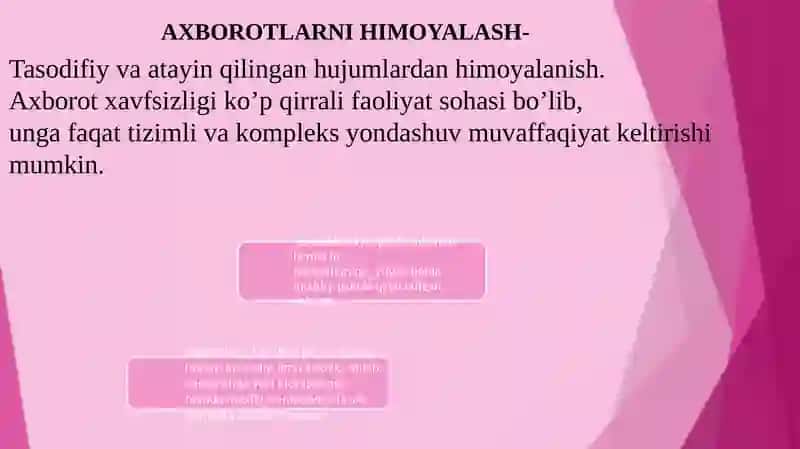Axborotlarni himoyalashning texnik va  dasturiy vositalari 3