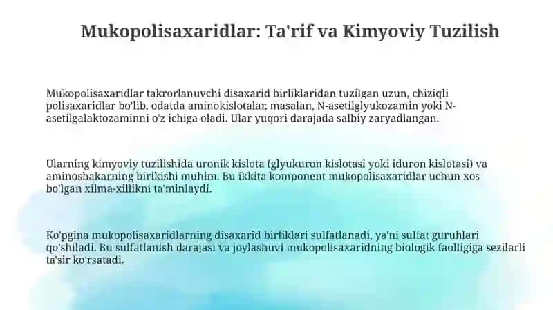 Mukopolisaxaridlar 3