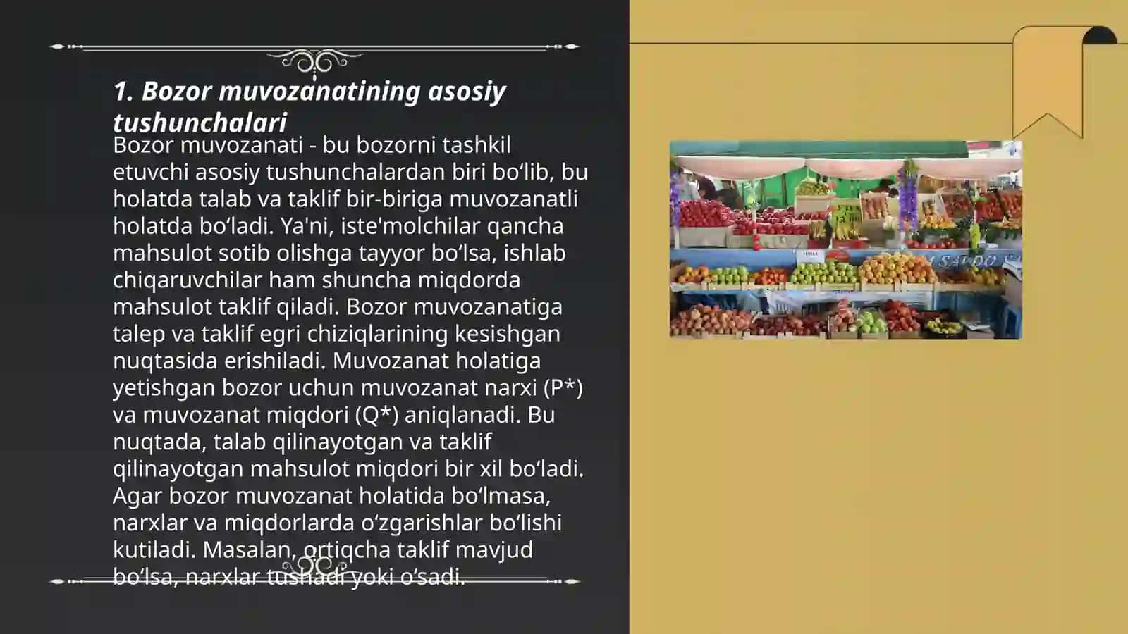 Bozor muvozanatining o‘zgarishi va unga ta’sir qiluvchi omillar 3
