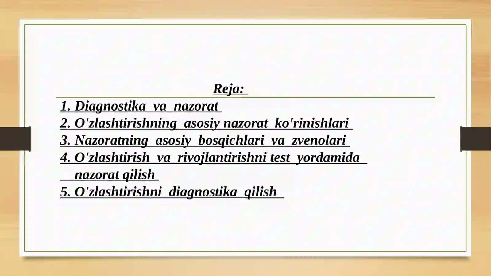 "UMUMIY PEDOGOGIKA" FANIDAN TAYYORLAGAN TAQDIMOT ISHI 3