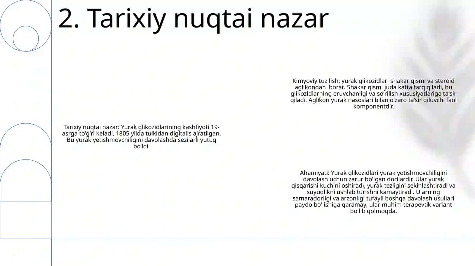 Yurak Glikozidlarining Kimyoviy Tuzilishi Va Ahamiyati 3