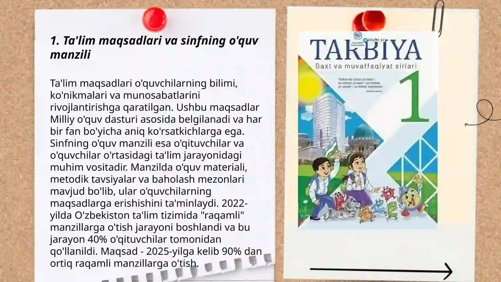 1 sinf tarbiya darsligini tahlil qilish 3