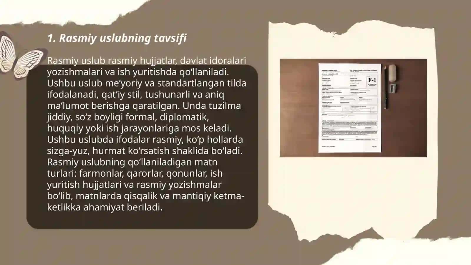 Rasmiy uslub va uning umumiy xususiyatlari 3