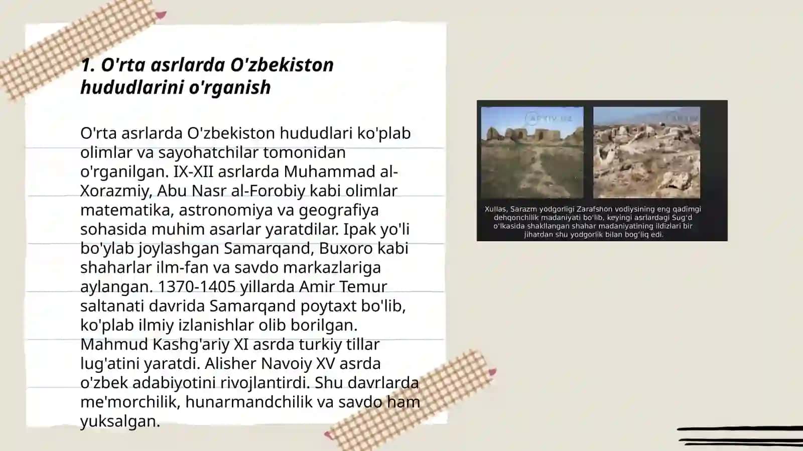 O'zbekistonning tabiiy geografik o'rganilish tarixi bosqichlari 3