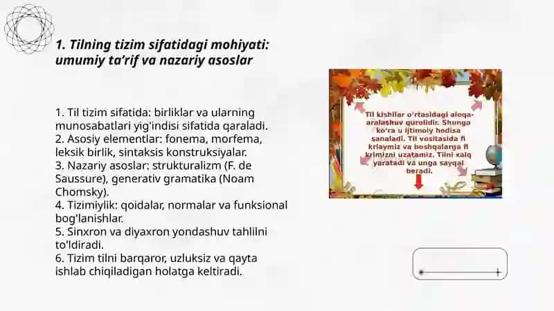 Tilning tizim sifatidagi mohiyati 3