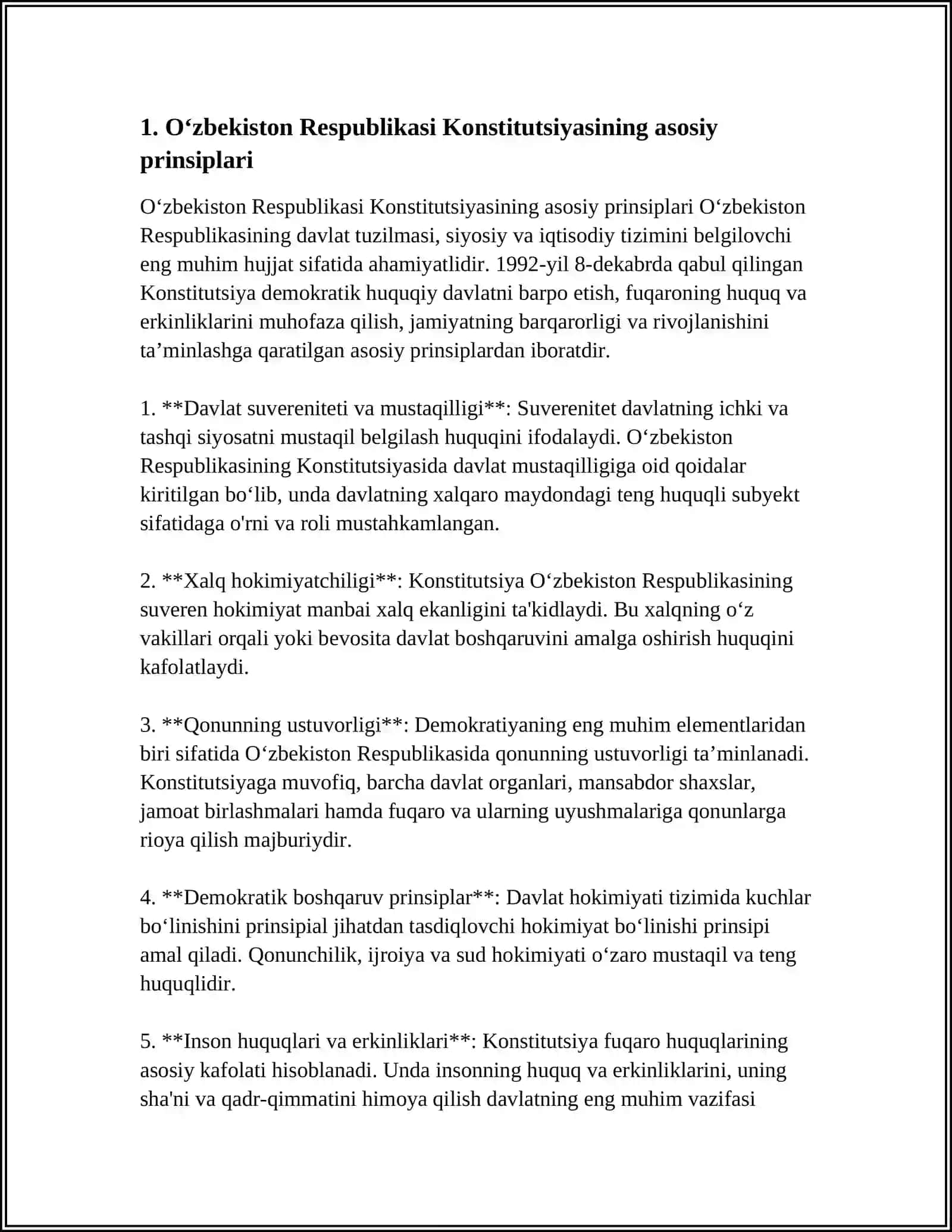 Oʻzbekiston Respublikasi Konstitutsiyasi va Inson Huquqlari Umumjahon Deklaratsiyasi 3