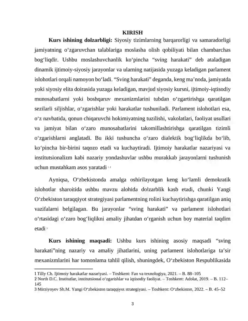 "SVING HARAKATI VA PARLAMENT ISLOHOTLARI" 3