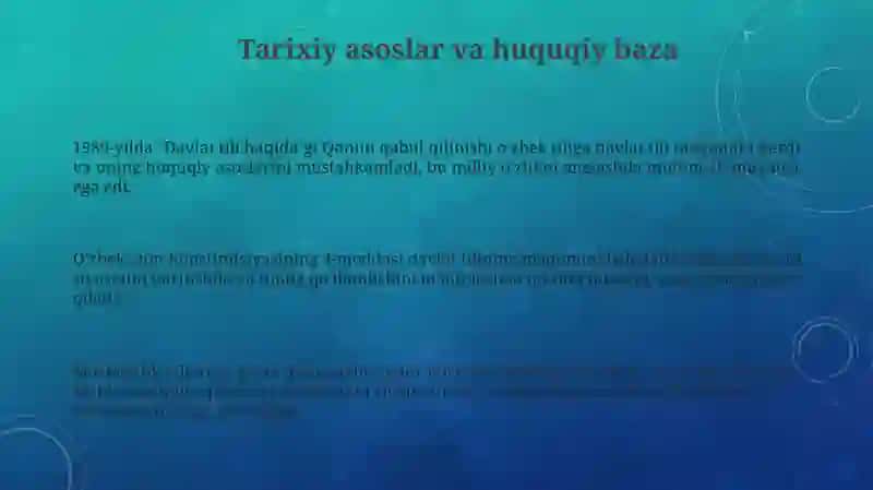 Davlat tilini rivojlantirish yoʻlida qabul qilingan hujjatlarning ahamiyati 3
