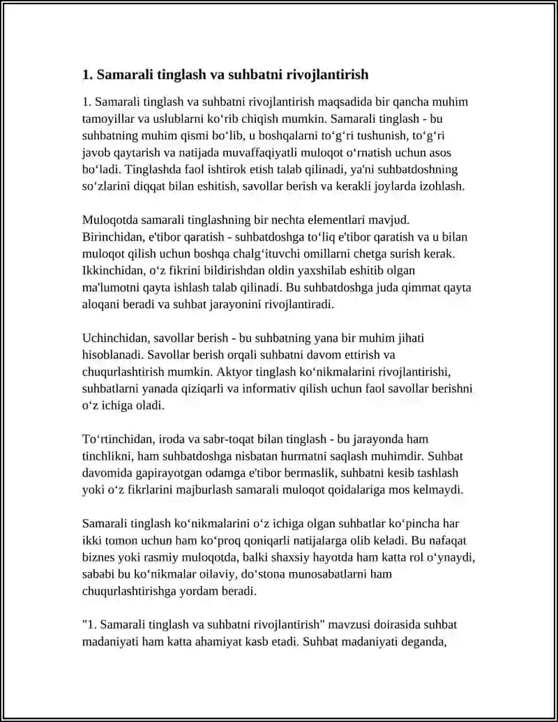 SUHBATNI RIVOJLANTIRISH VA TANQID QILISH 3