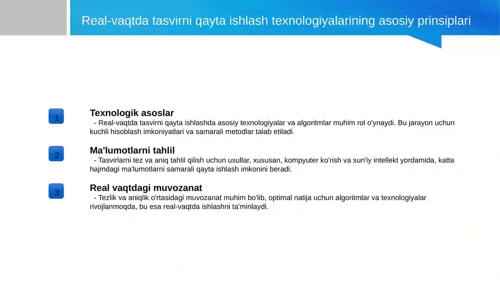 Real-vaqtda tasvirni qayta ishlash: Qiyinchiliklar va qôllanmalar 3