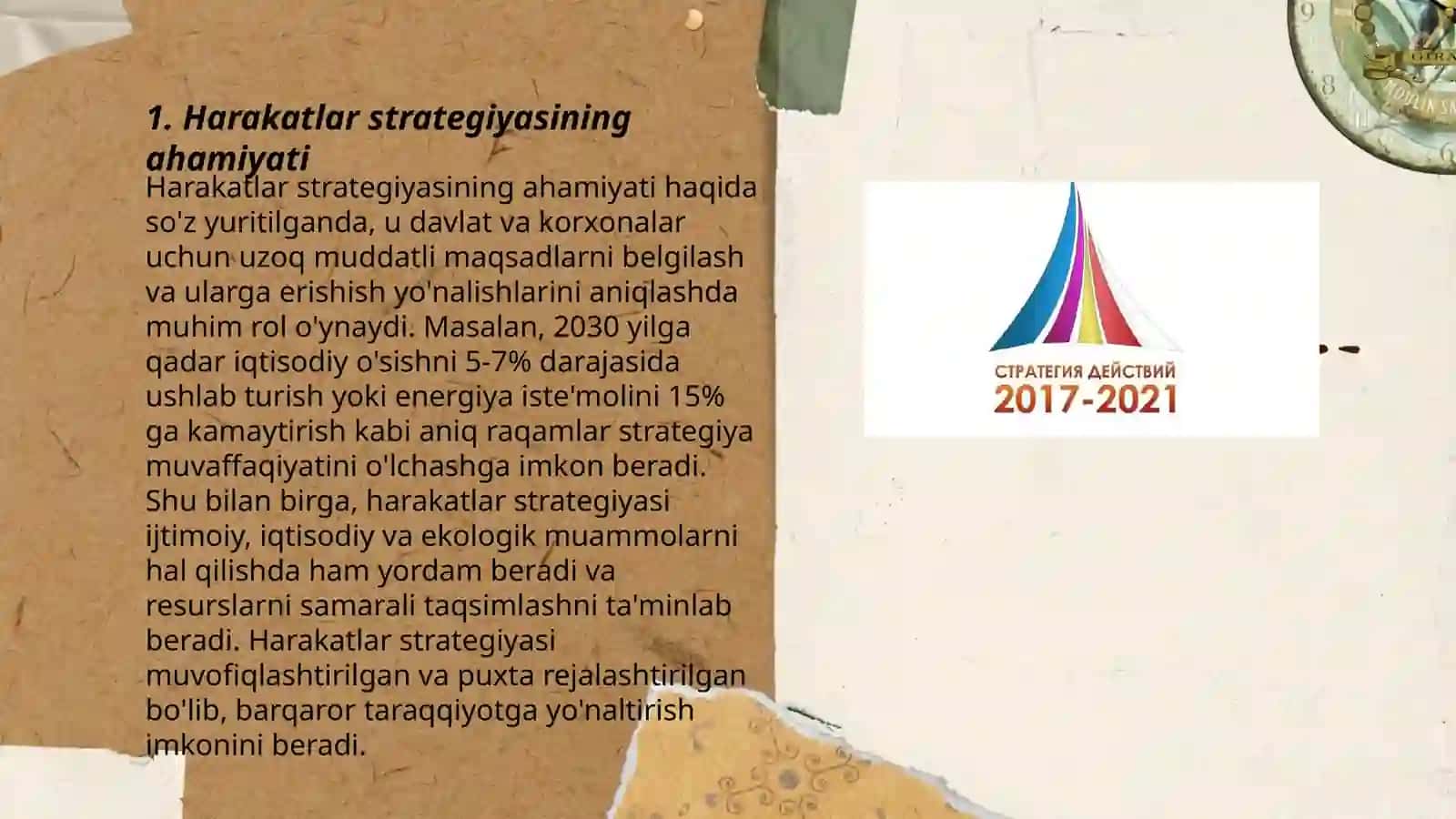Harakatlar strategiyasidan taraqqiyot strategiyasi sari 3