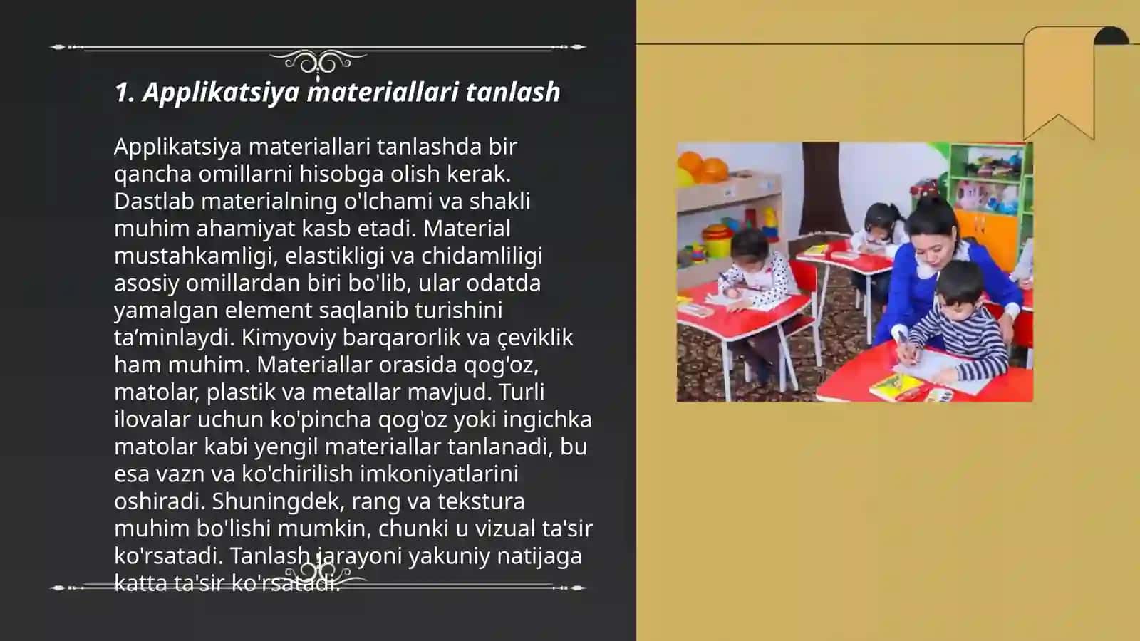 Maktabgacha yoshdagi bolalarni applikatsiya ishiga ôrgatish 3