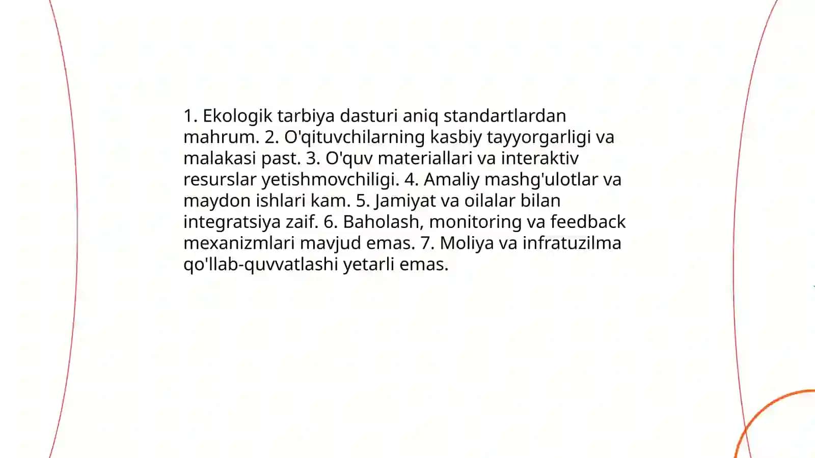 Yashil makon loyihasi axloqiy va tarbiyaviy muammolar tahlili 3