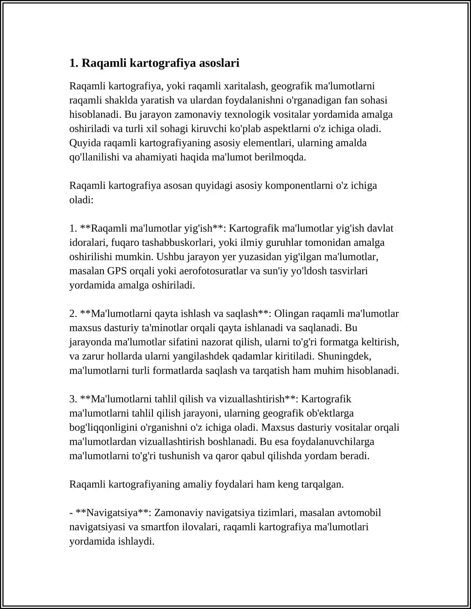 QASHQADARYO VILOYATI TUMANLARINI RAQAMLI KARTALARINI TUZISH TEXNALOGIYASI 3
