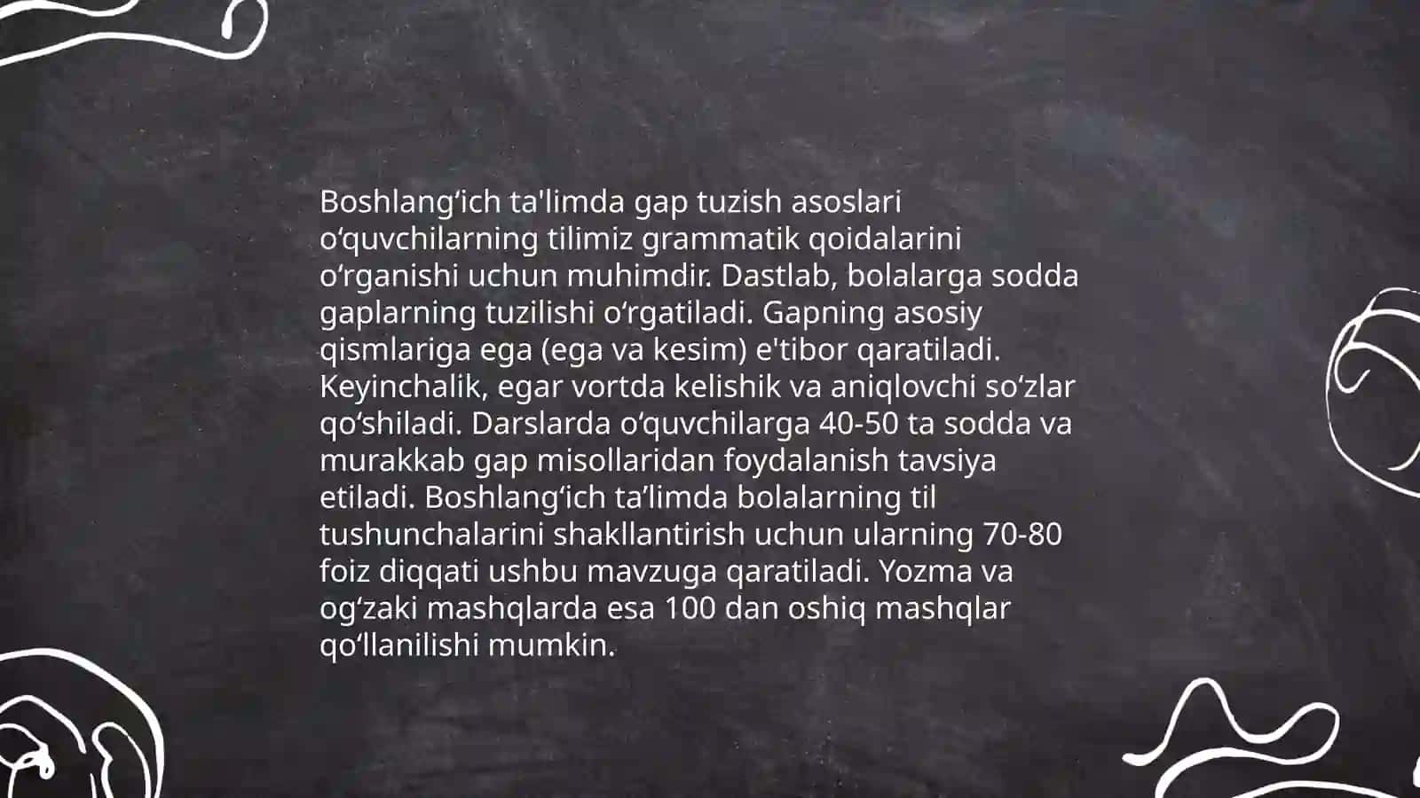 Boshlang‘ich ta‘limda gap ustida ishlash vazifalari va bosqichlari 3