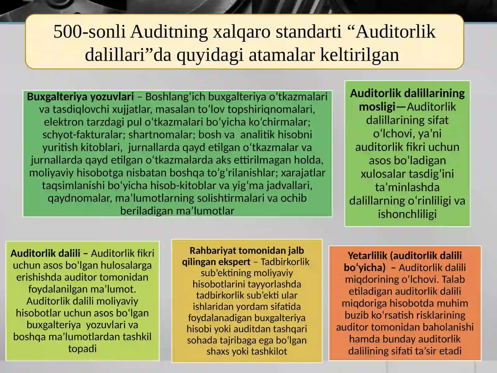 "AUDITORLIK DALILLAR" 3