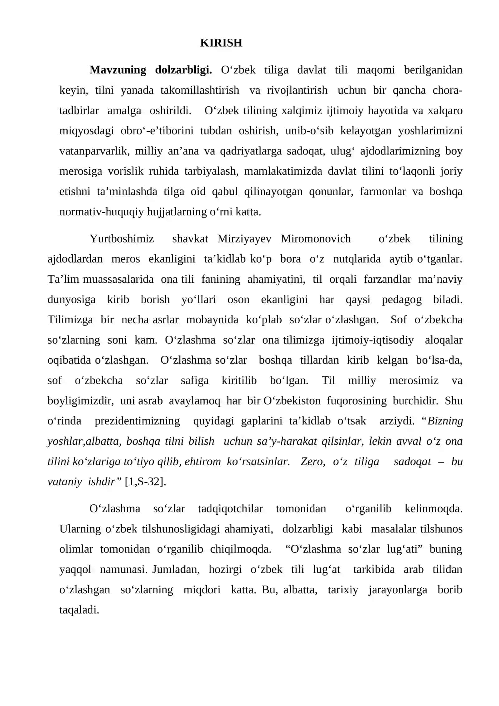 O‘ZBEK TILI LEKSIKASIDA O‘ZLASHMA QATLAM 3