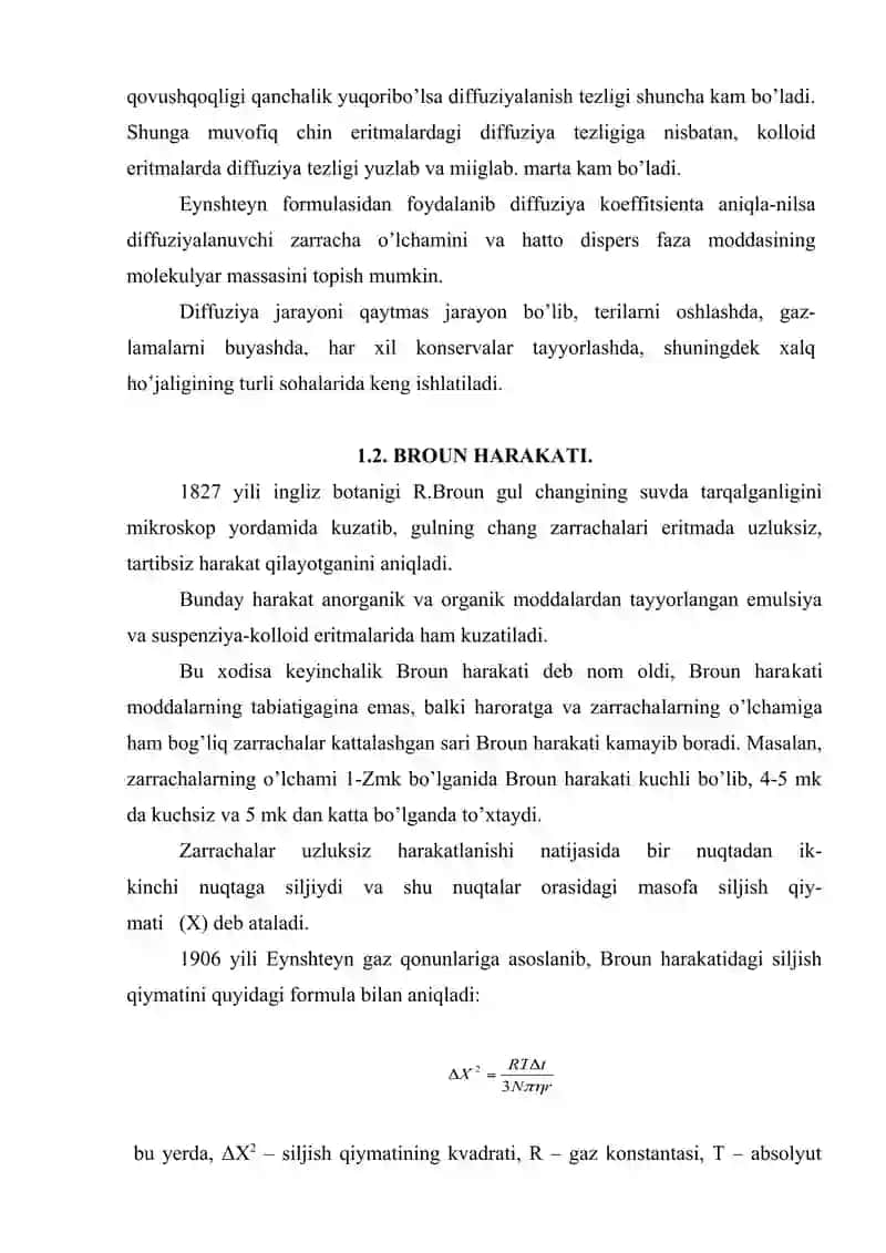 Kolloid eritmalarning molekulyar - kinetik va optik xossalari 3