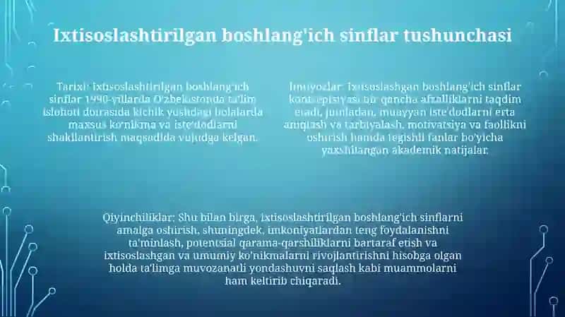 Ixtisoslashtirilgan BoshlangʻIch Sinflarda Matematika OʻQitish 3
