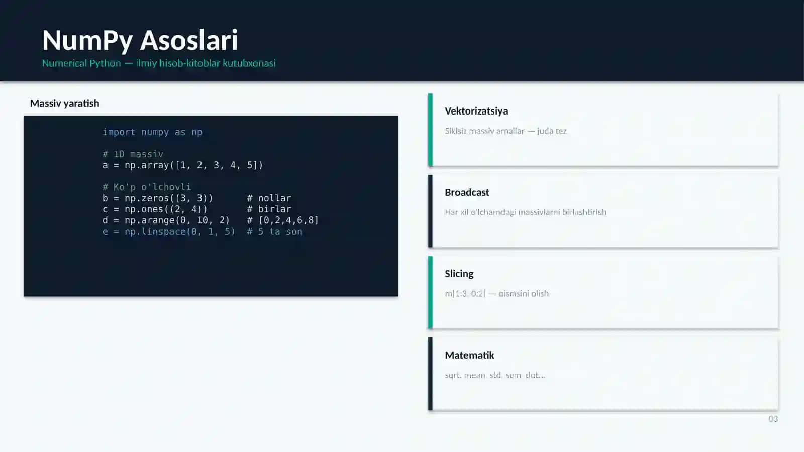 PYTHON DASTURLASH 3