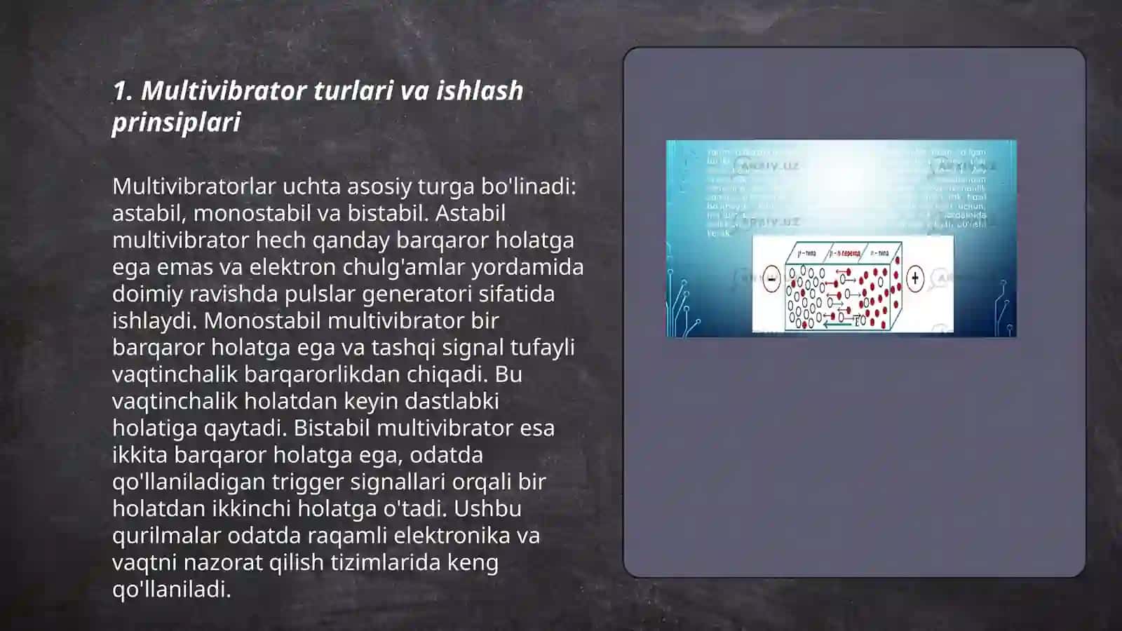 Multivibratorlar va birvibratorlar 3