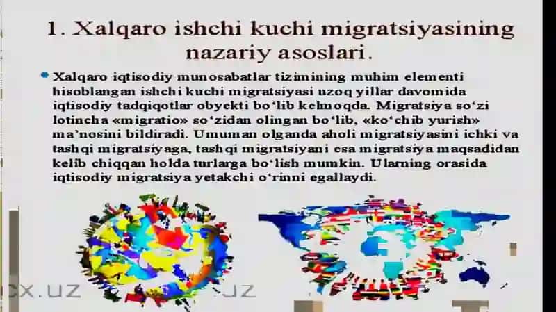 XALQARO ISHCHI KUCHI MIGRATSIYASI 3