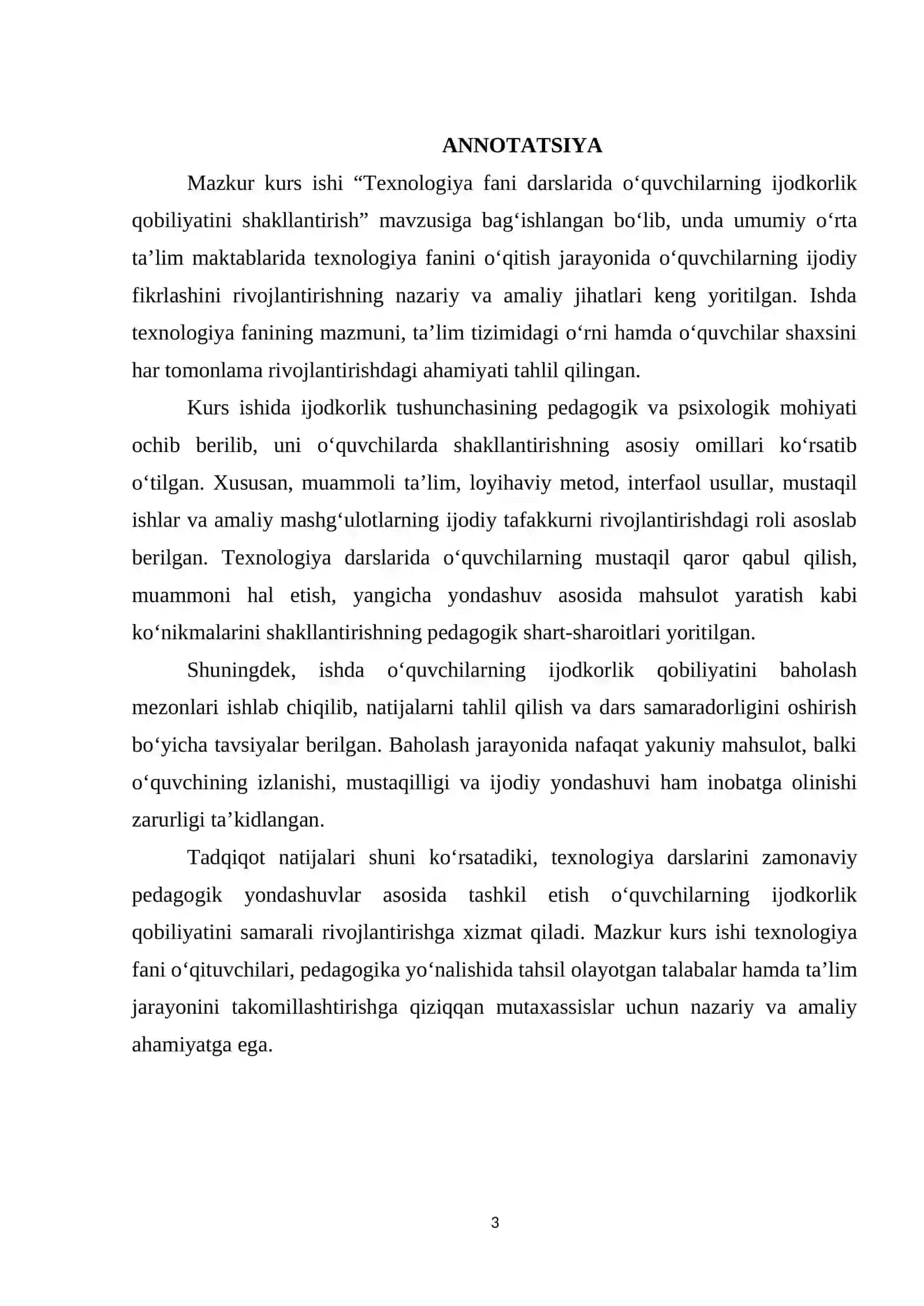 Texnologiya Fani Darslarida O’quvchilarning Ijodkorlik Qobiliyati 3