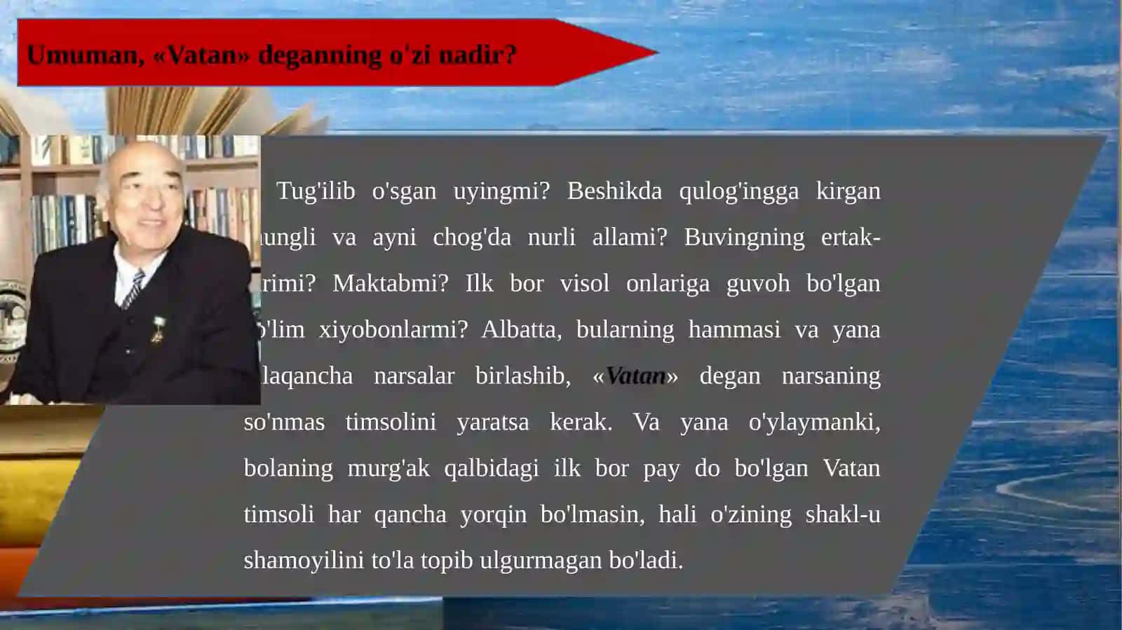 O'LSAM, AYRILMASMAN QUCHOQLARINGDAN 3