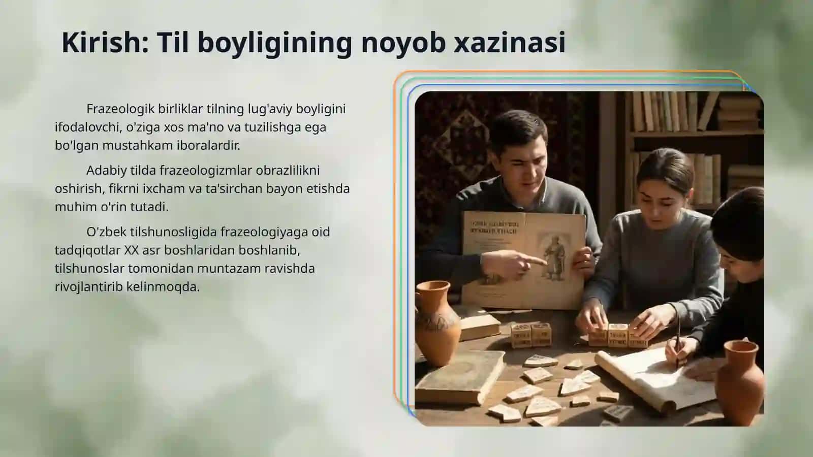 O'zbek adabiy tili fraziologiyasi 3
