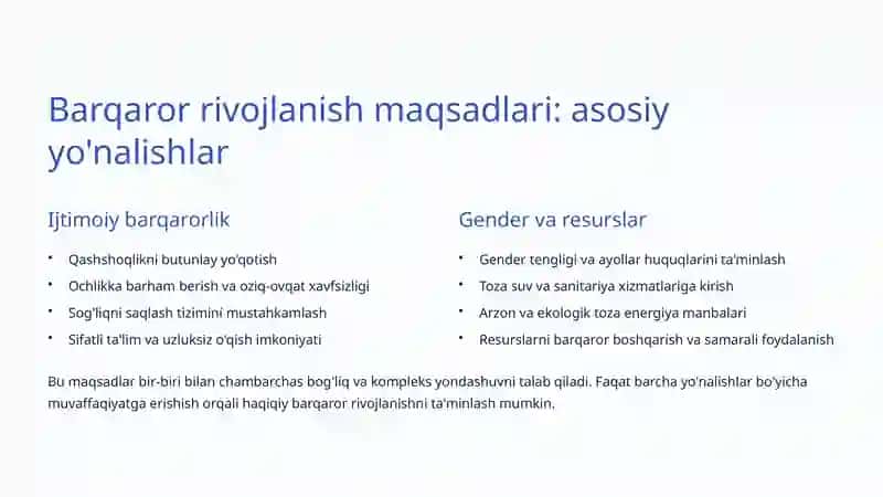 Barqaror rivojlanish 3