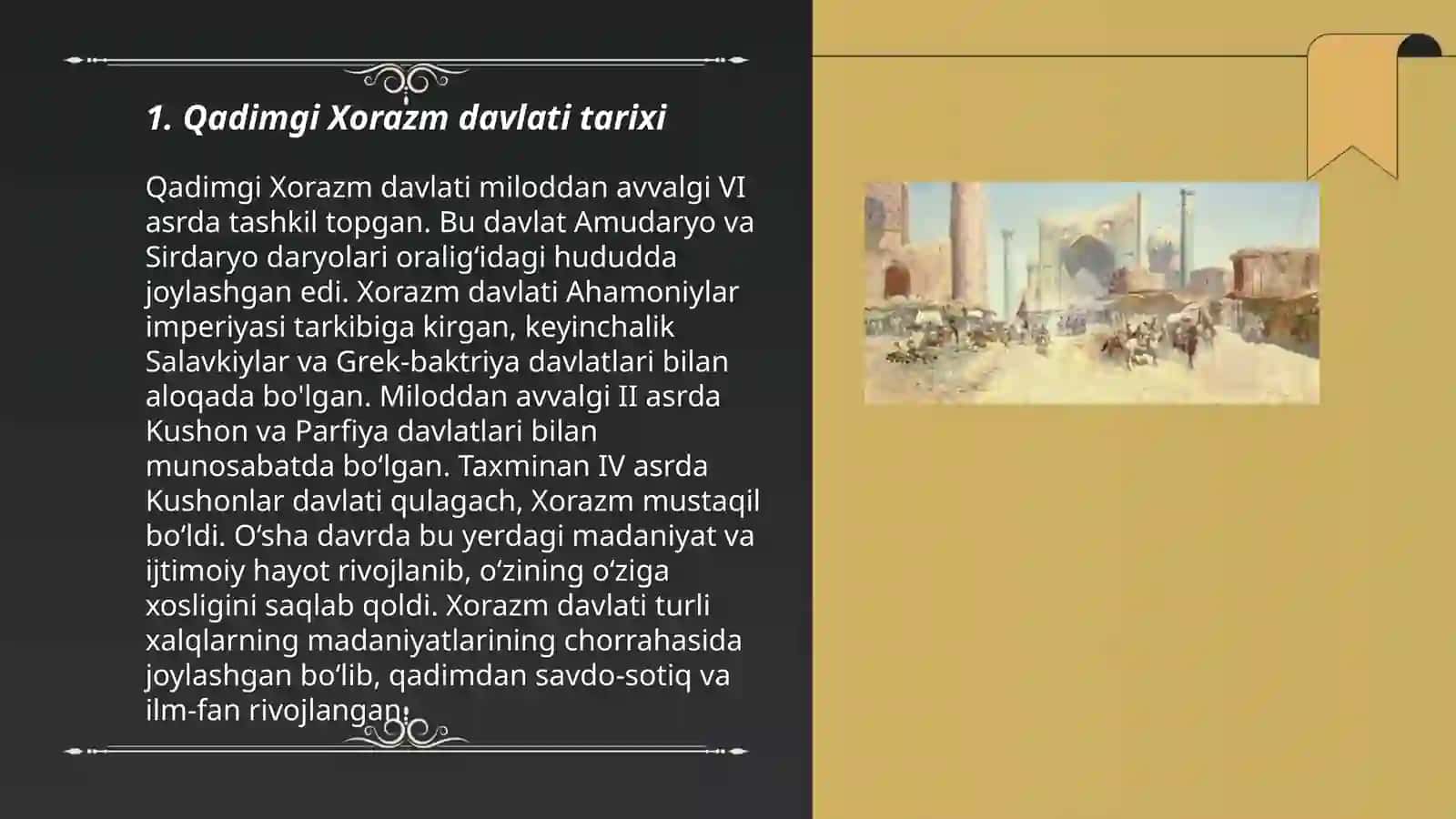 O'zbek davlatchiligining tarixiy bosqichlari (O'zbekiston hududidagi davlatlar tarixi misolida) 3