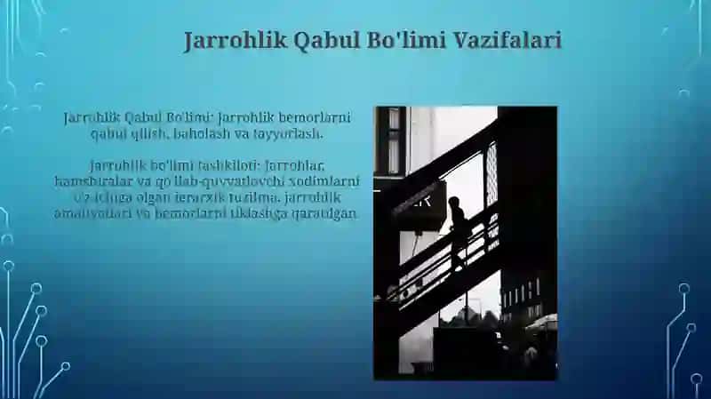 Xirurgiya Qabul Bo'limi Tuzulmasi va Vazifalari 3