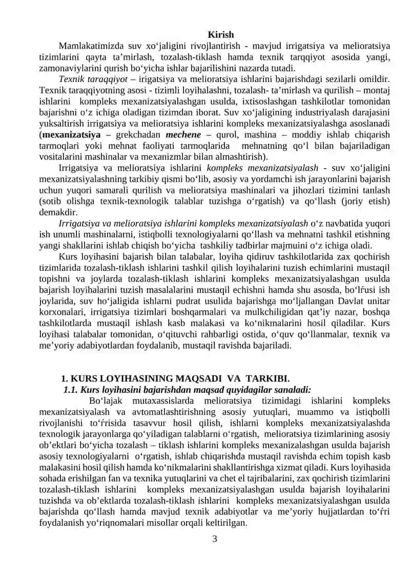 "ZAX QOCHIRISH TARMOQLARINI TOZALASH-TIKLASH ISHLARINI TASHKIL QILISH" 3
