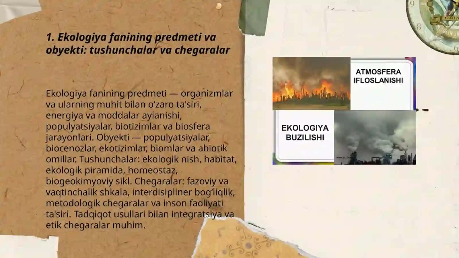 Ekologiya fanining predmeti va obyekti: tushunchalar va chegaralar 3