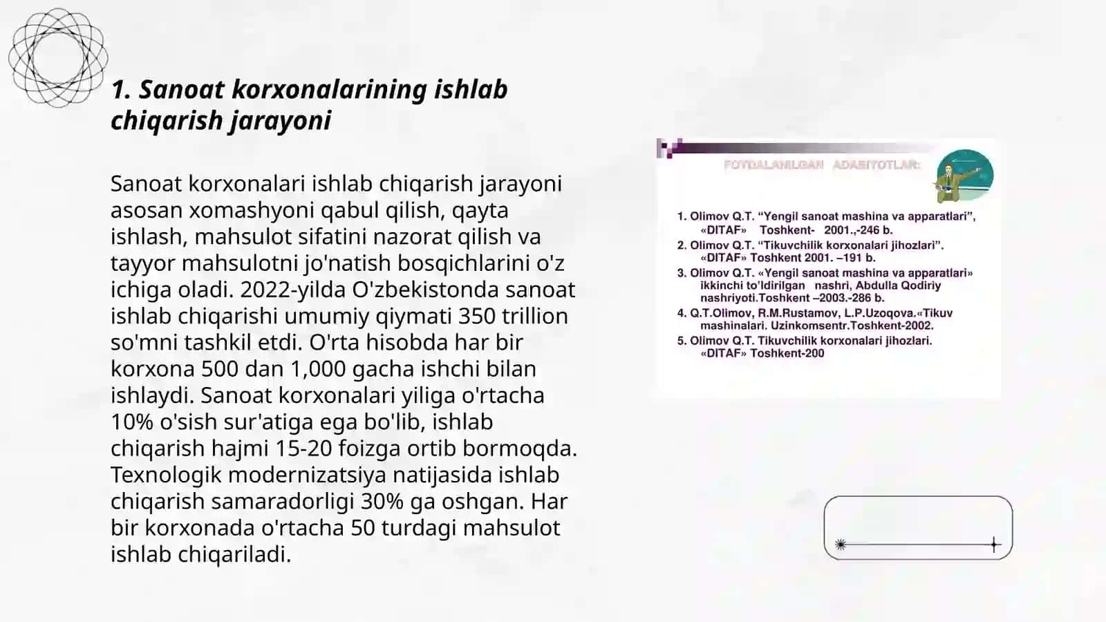 Sanoat korxonalarining ishlab chiqarish jarayoni 3