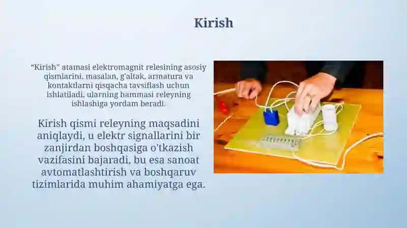 Elektromagnit releni ishlash prinsipi va uning tuzilishi 3