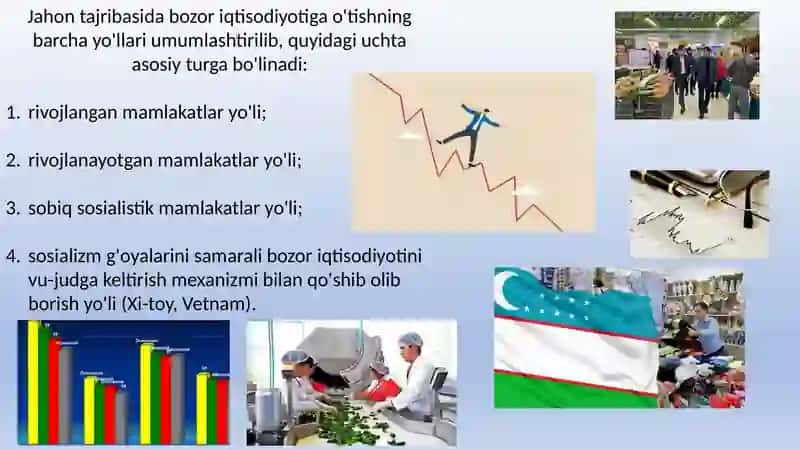Bozor iqtisodiyotiga o'tish davri va uning O'zbekistondagi xususiyatlari 3