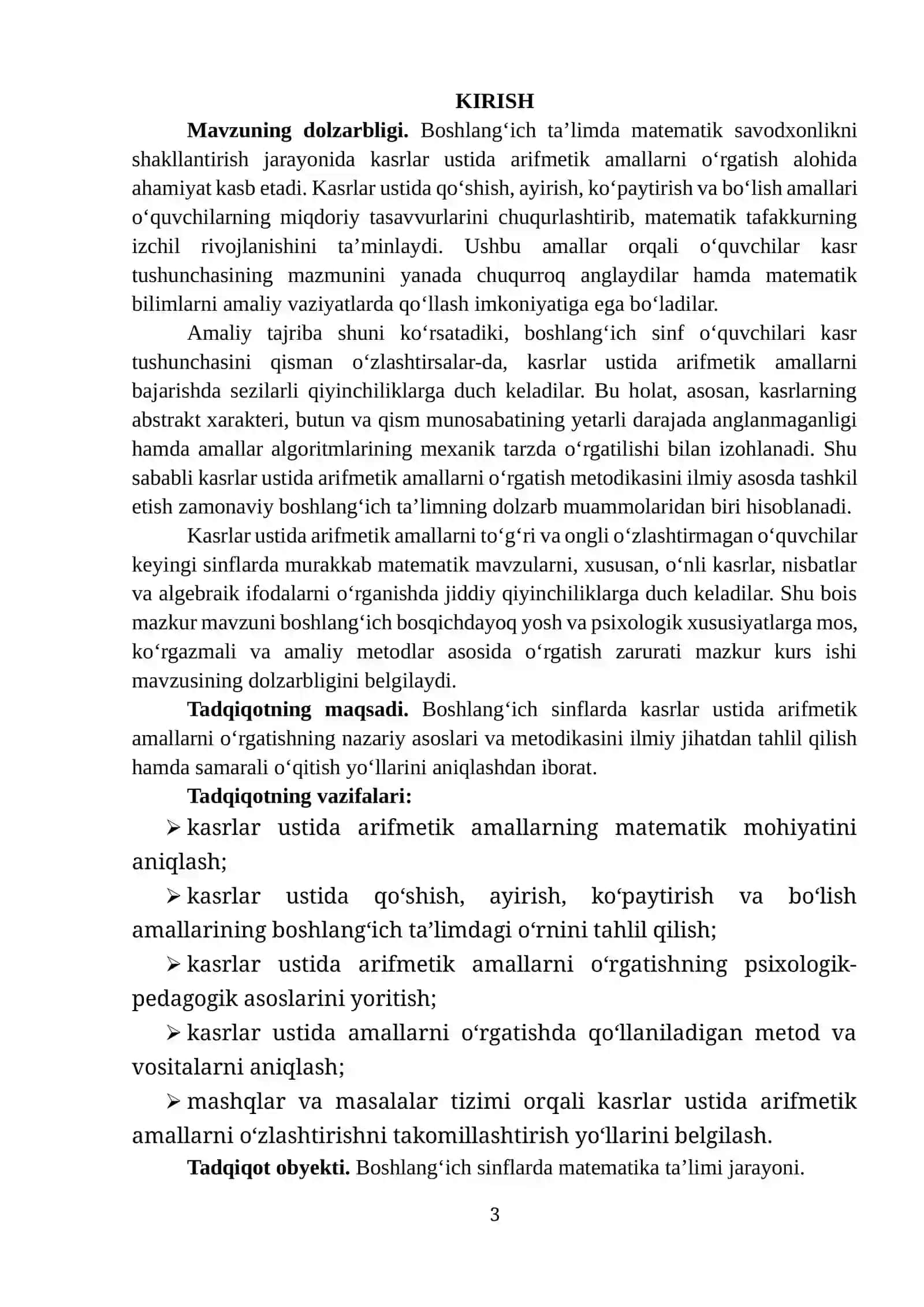 Kasrlar ustida arifmetik amallar 3