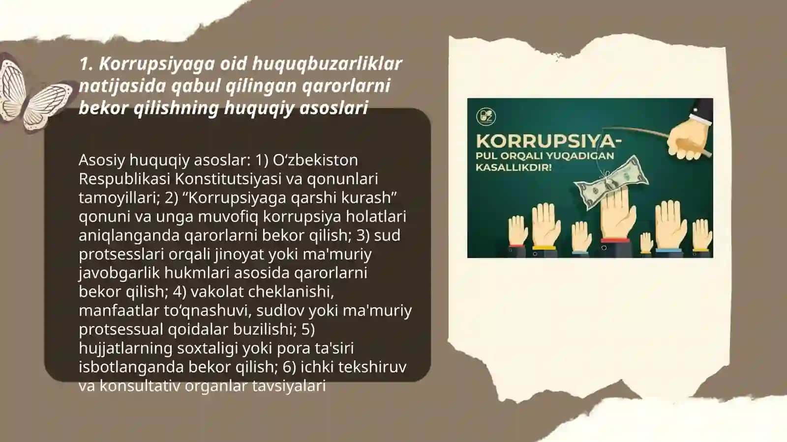 Korrupsiyaga oid huquqbuzarliklar natijasida qabul qilingan qarorlarni bekor qilish yoki o'zgartirish tartibi 3