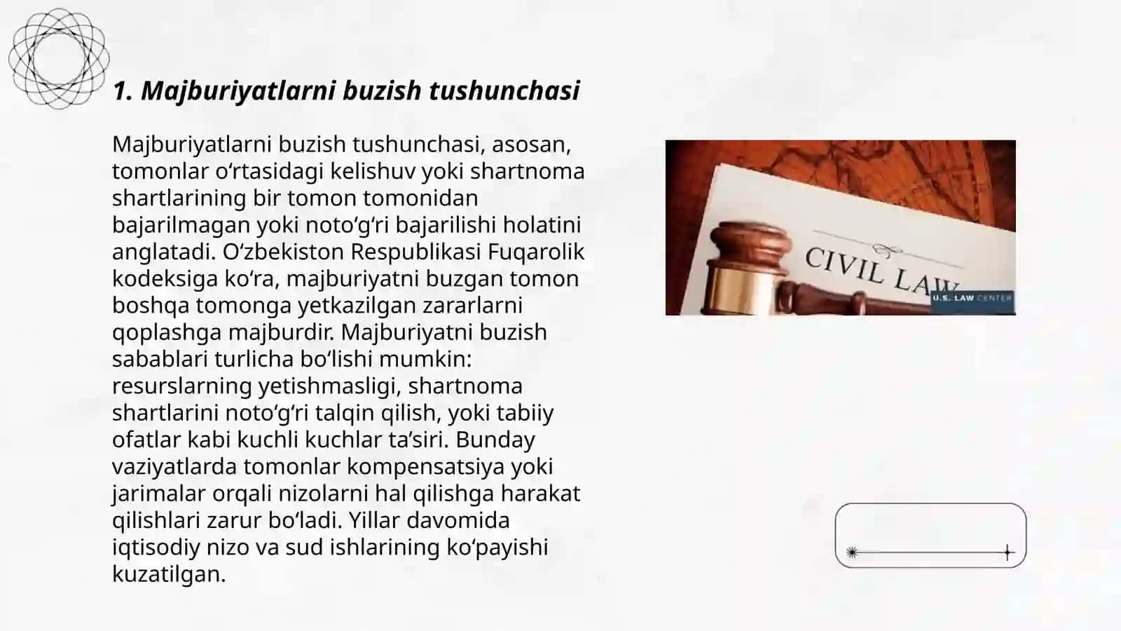 Majburiyatlarni buzish tushunchasi 3